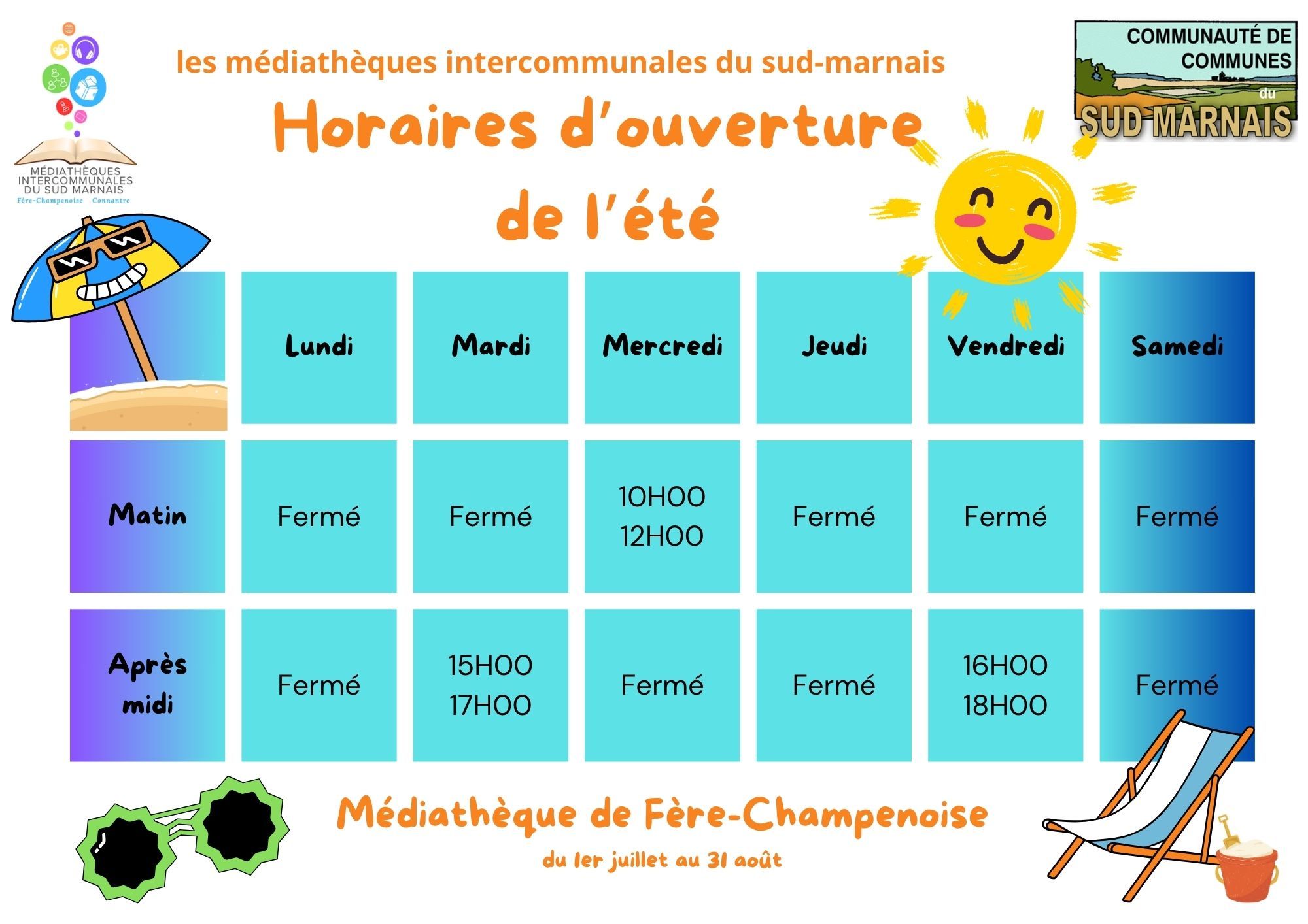 horaire ete FC